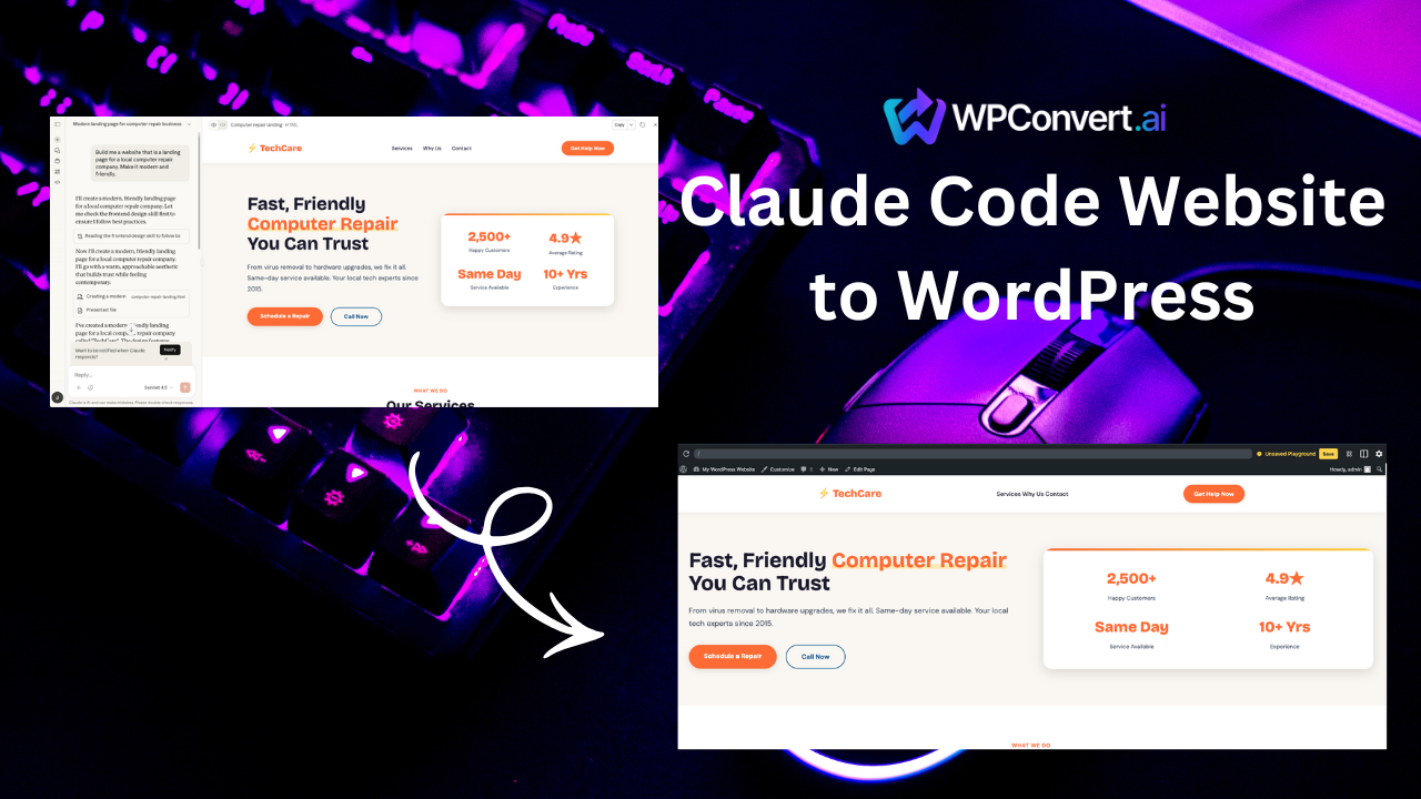 Claude to WordPress