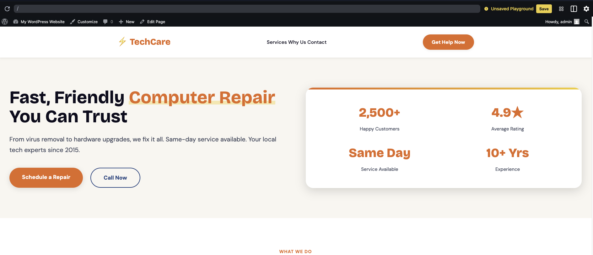 WordPress Theme Install