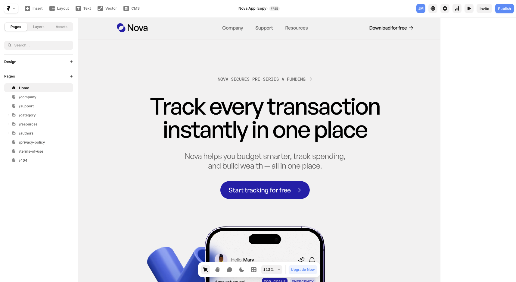 Framer Editor