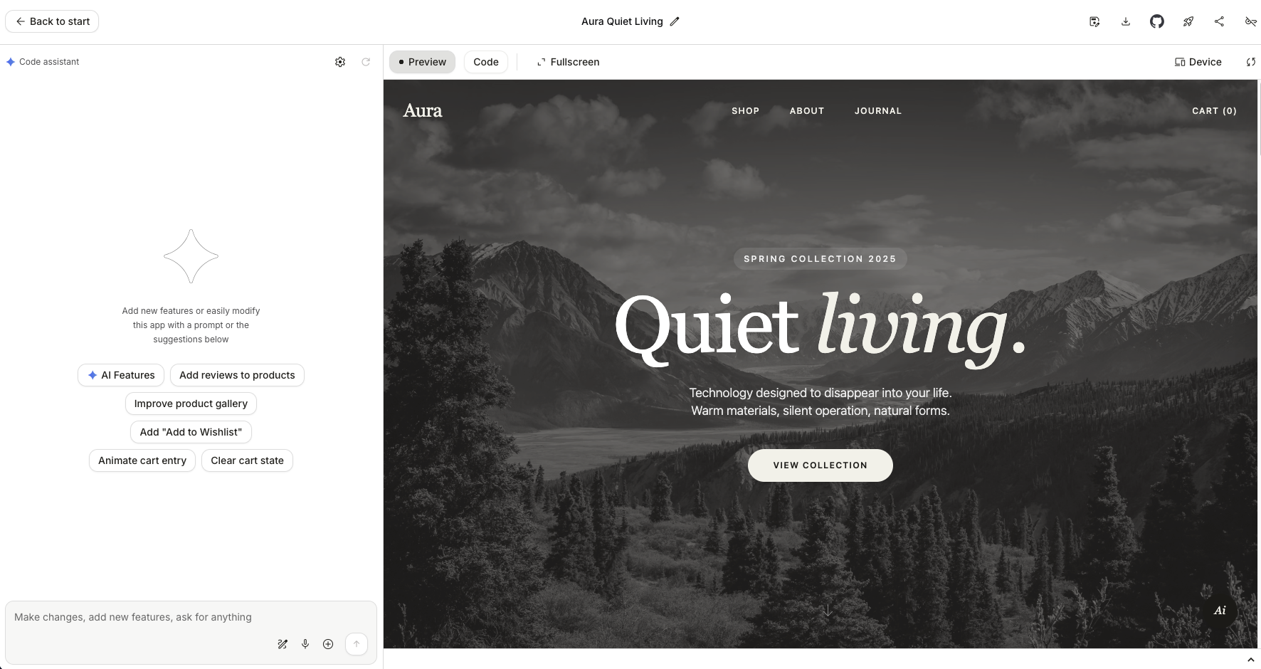 Google AI Studio UI