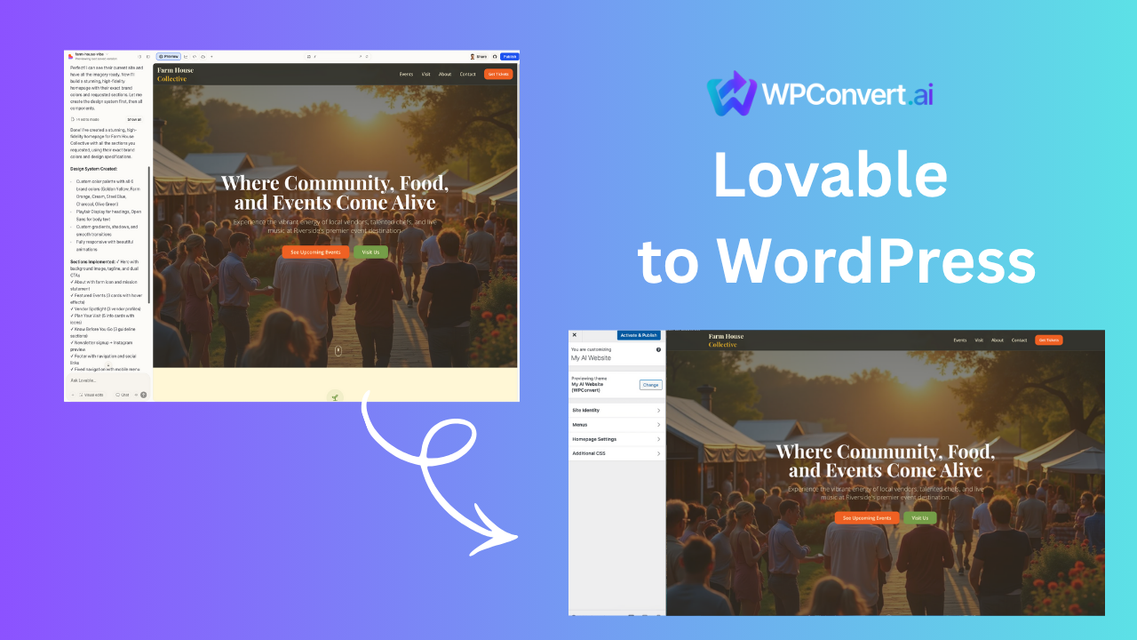 Lovable to WordPress